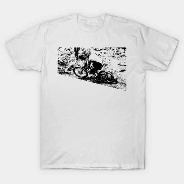 mtb downhill T-Shirt by rickylabellevie